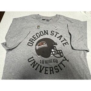 NWT NCAA Oregon State Football Shirt Gray Men Size XL